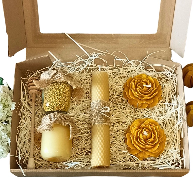 Prezent Podziękowanie Miód Świeca 1620