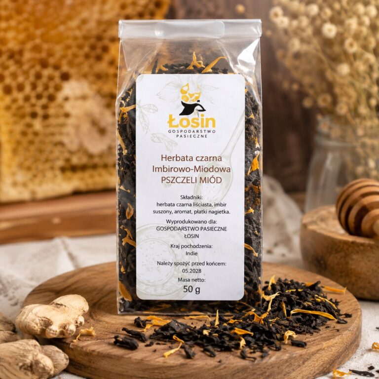 Herbata czarna Imbirowo-Miodowa 50g "Pszczeli Miód"