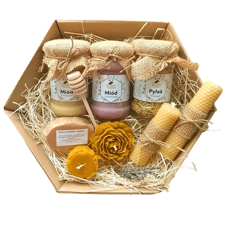 Prezent Podziękowanie Miód Świeca 1770