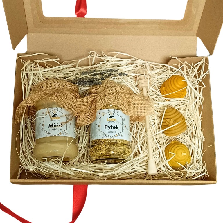 Prezent Podziękowanie Miód Świeca 1725