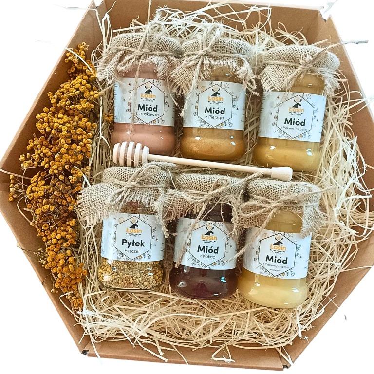 Prezent Podziękowanie Miód Świeca 1805