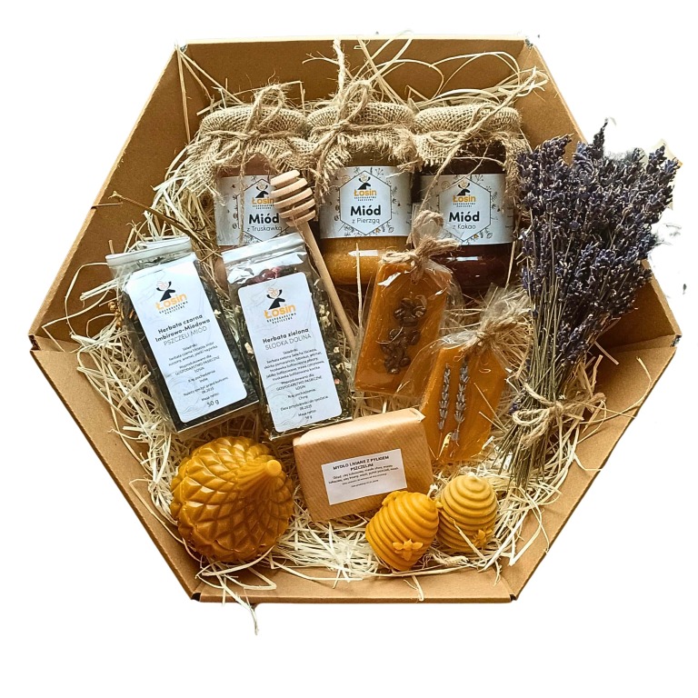 Prezent Podziękowanie Miód Świeca 1795