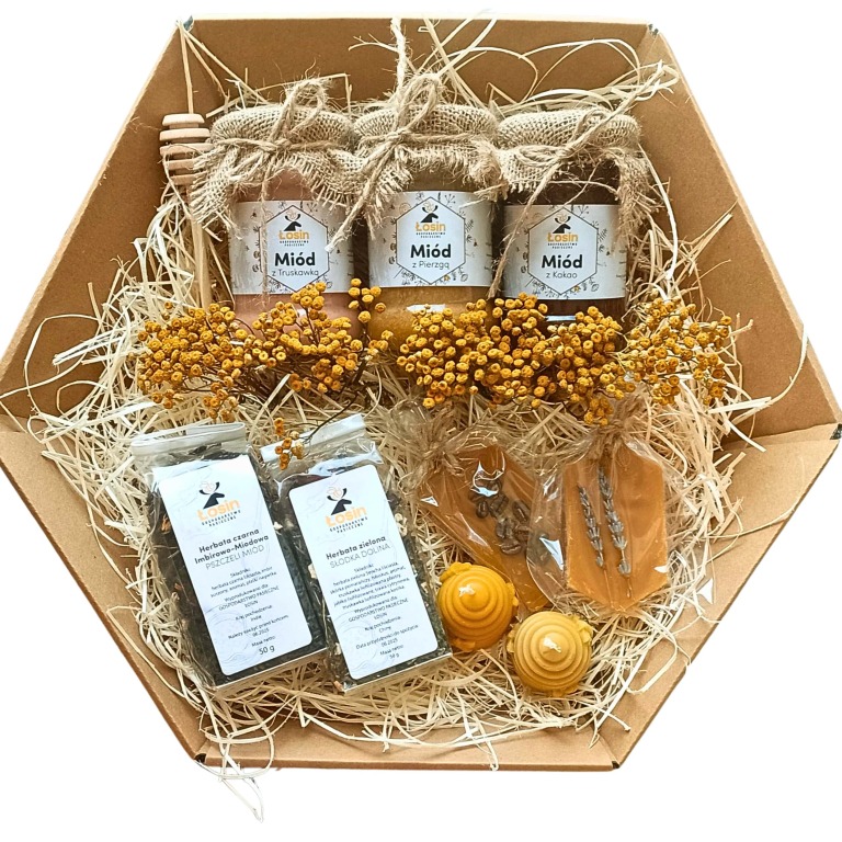 Prezent Podziękowanie Miód Świeca 1790