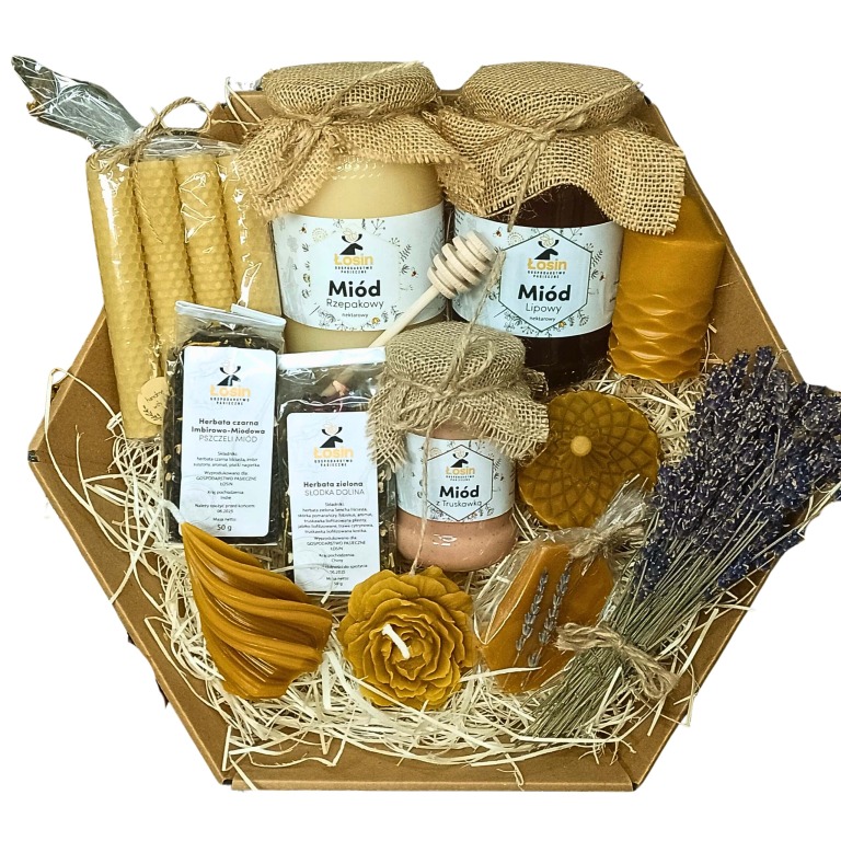 Prezent Podziękowanie Miód Świeca 1785
