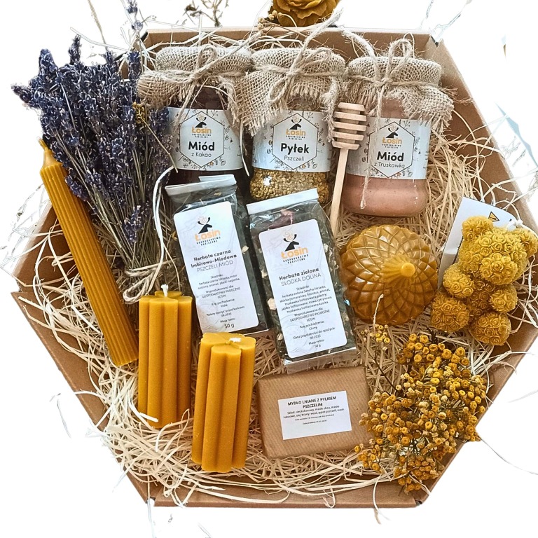 Prezent Podziękowanie Miód Świeca 1810