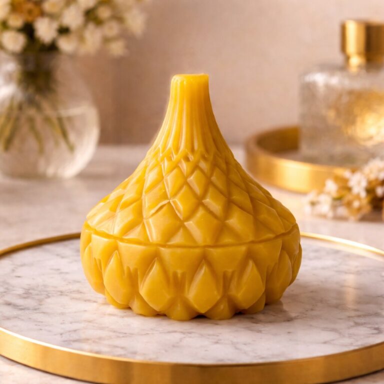 Pojemnik dekoracyjny z wosku pszczelego