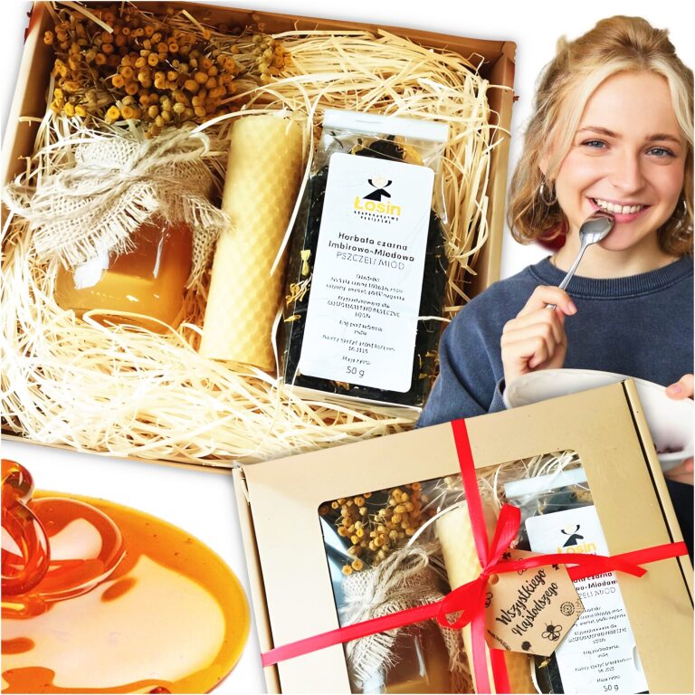 Prezent Podziękowanie Miód Świeca 1815