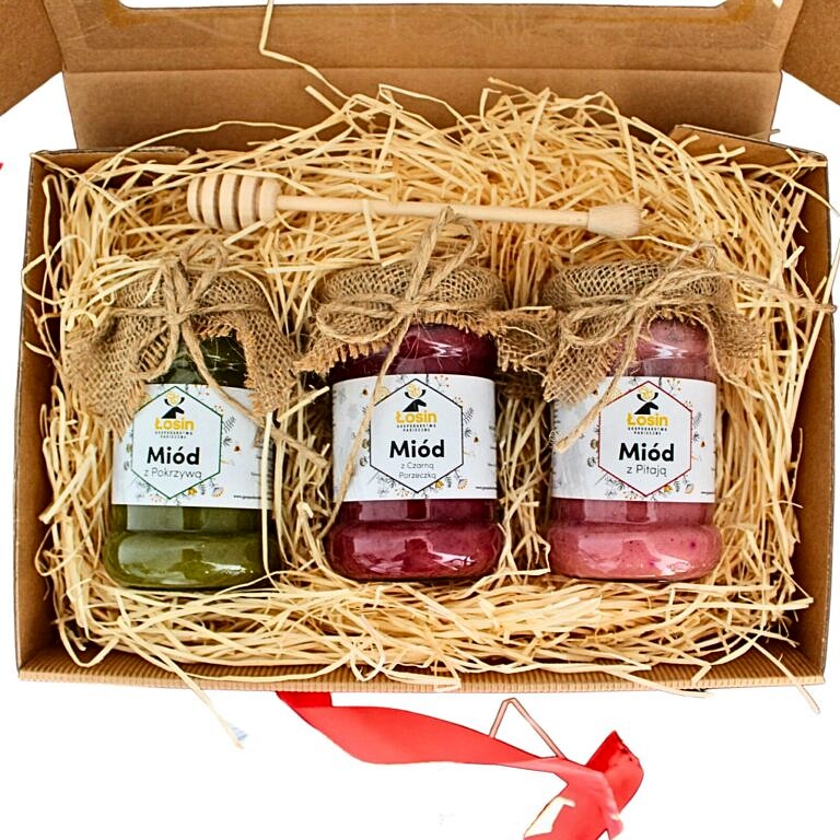 Prezent Podziękowanie Miód Świeca 1825