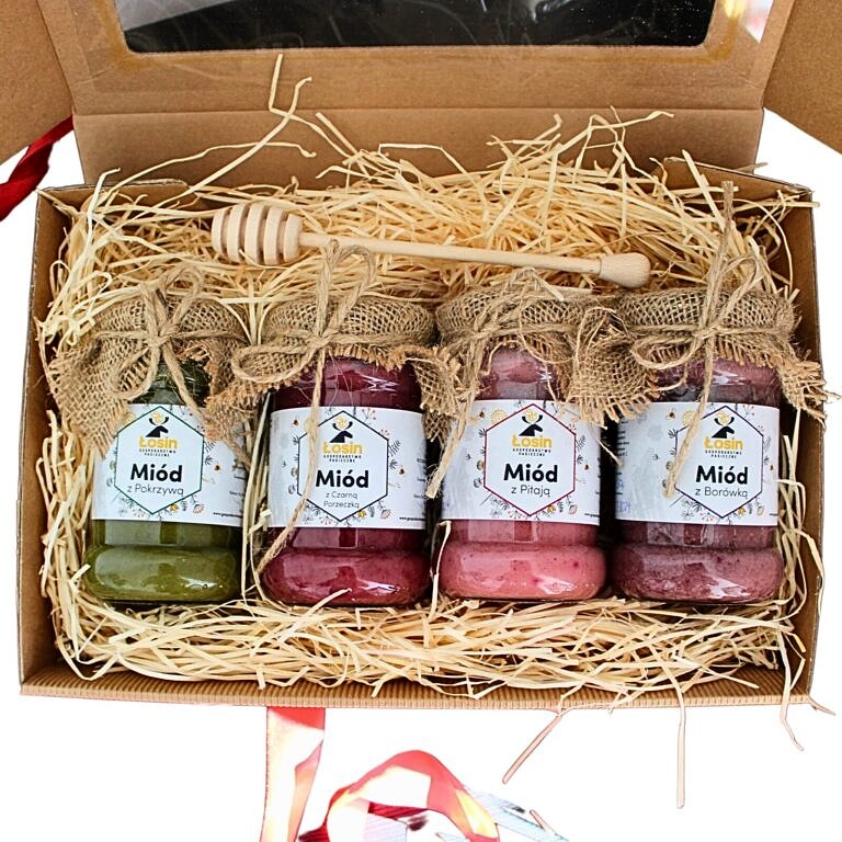 Prezent Podziękowanie Miód Świeca 1830
