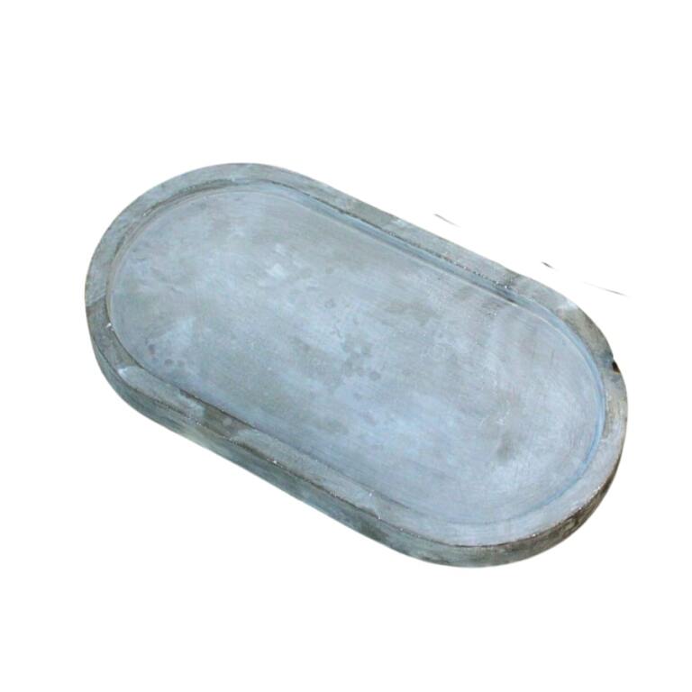 Podstawka z gipsu marmurowa OWALNA