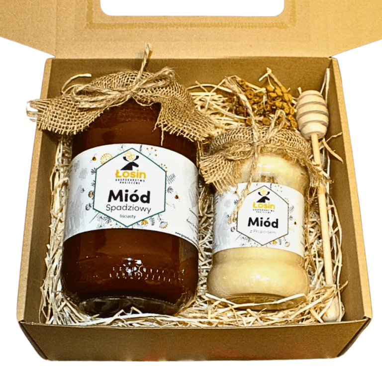 Prezent Podziękowanie Miód Świeca 2095