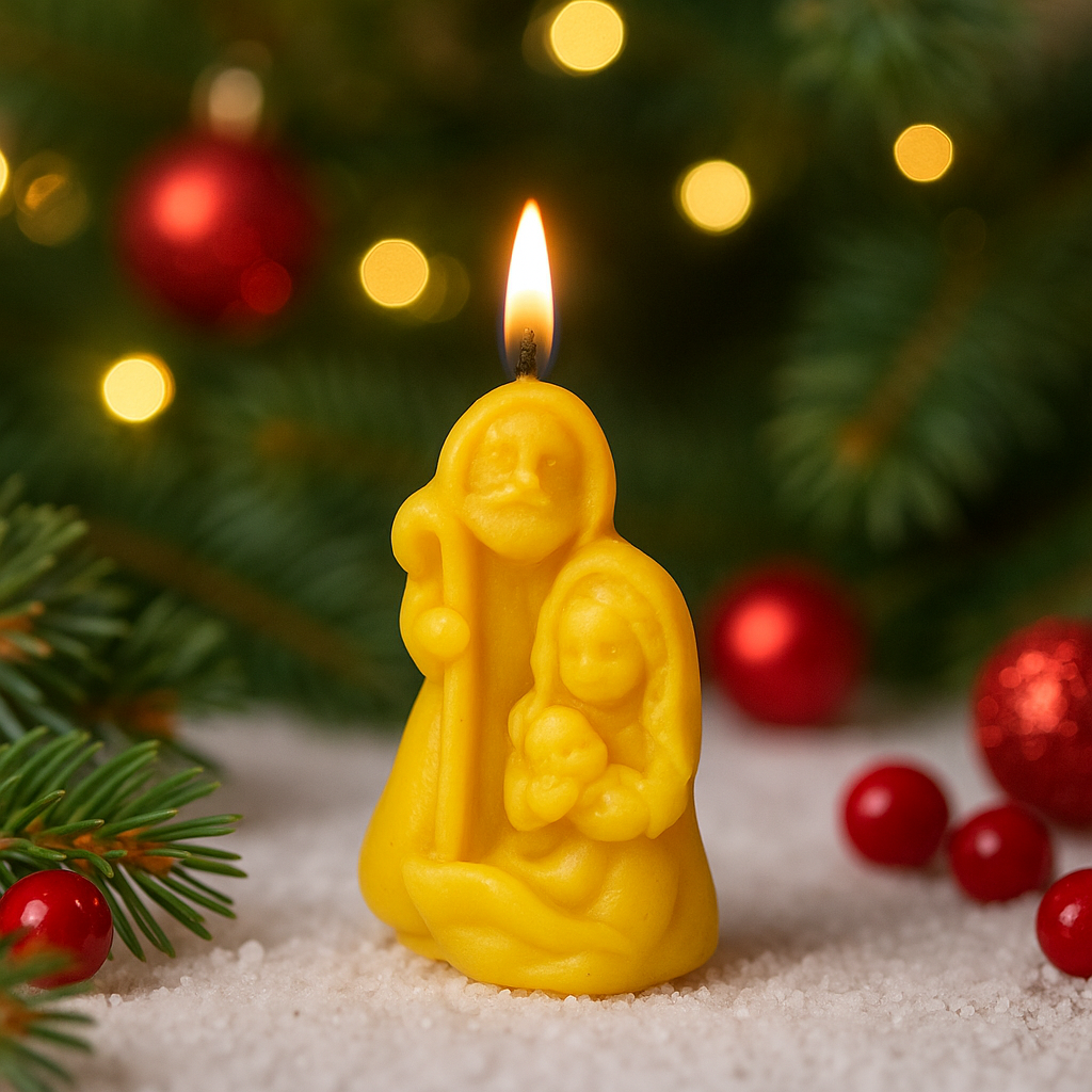 Świeca z wosku pszczelego HOLY FAMILY