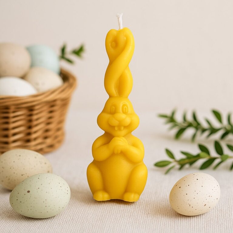 Świeca z wosku pszczelego KRÓLIK