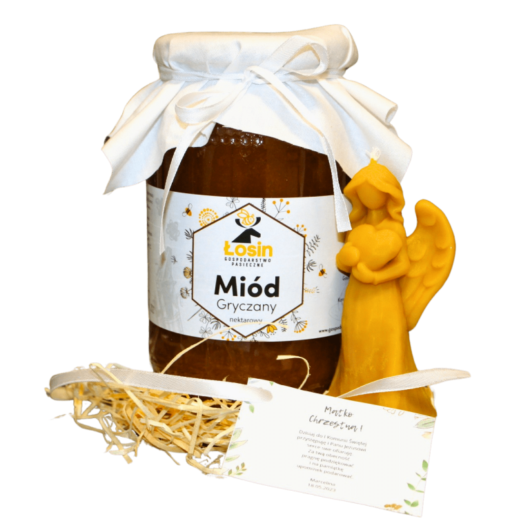 Podziękowanie Prezent dla Chrzestnych Komunia Chrzest  2175