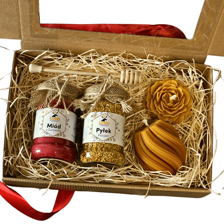 Prezent Podziękowanie Miód Świeca 1730