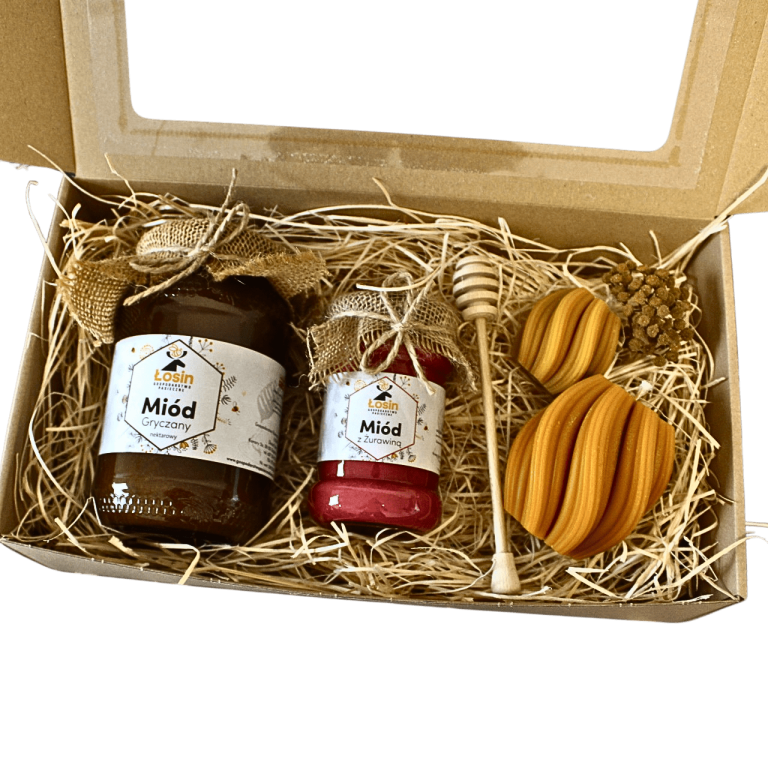 Prezent Podziękowanie Miód Świeca 1735