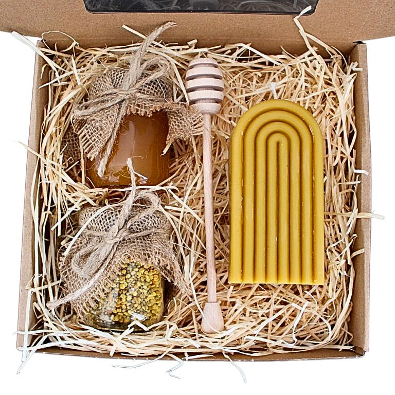 Prezent Podziękowanie Miód Świeca 1680