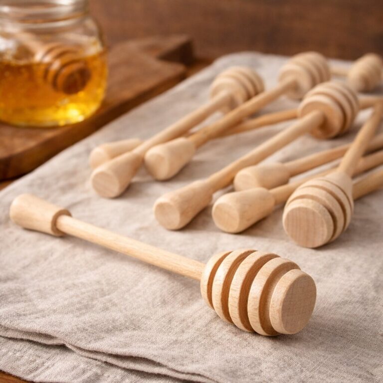 Nabierak do miodu drewniany 18cm