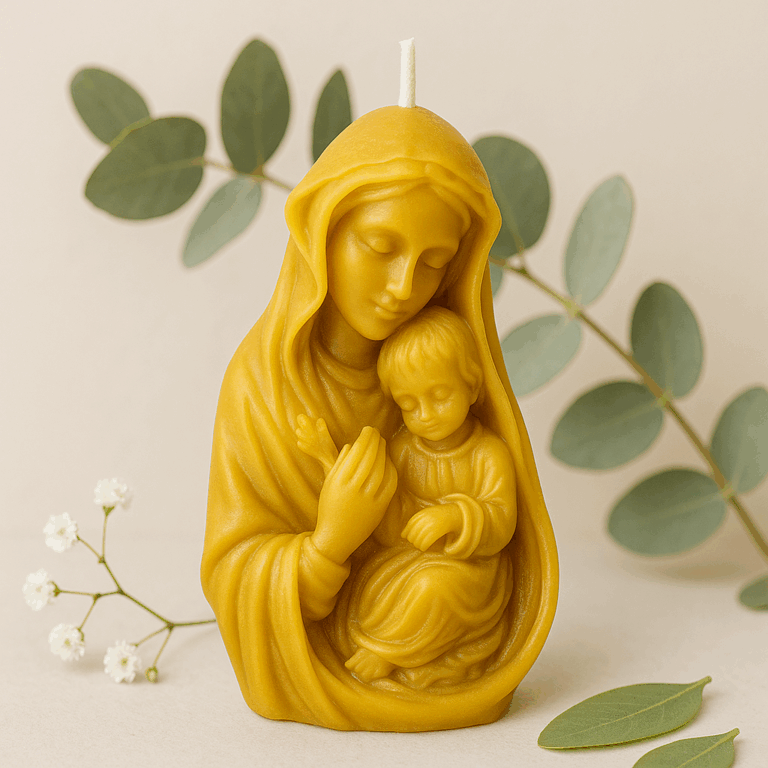 Świeca z wosku pszczelego MARYJA