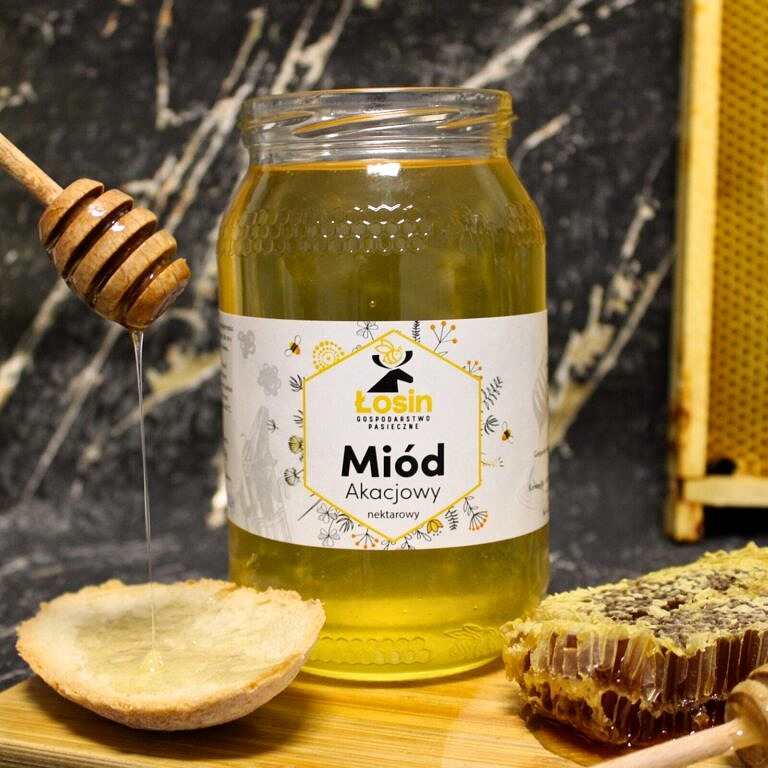 Miód akacjowy 1200g - 2025 OSTATNIE SZTUKI