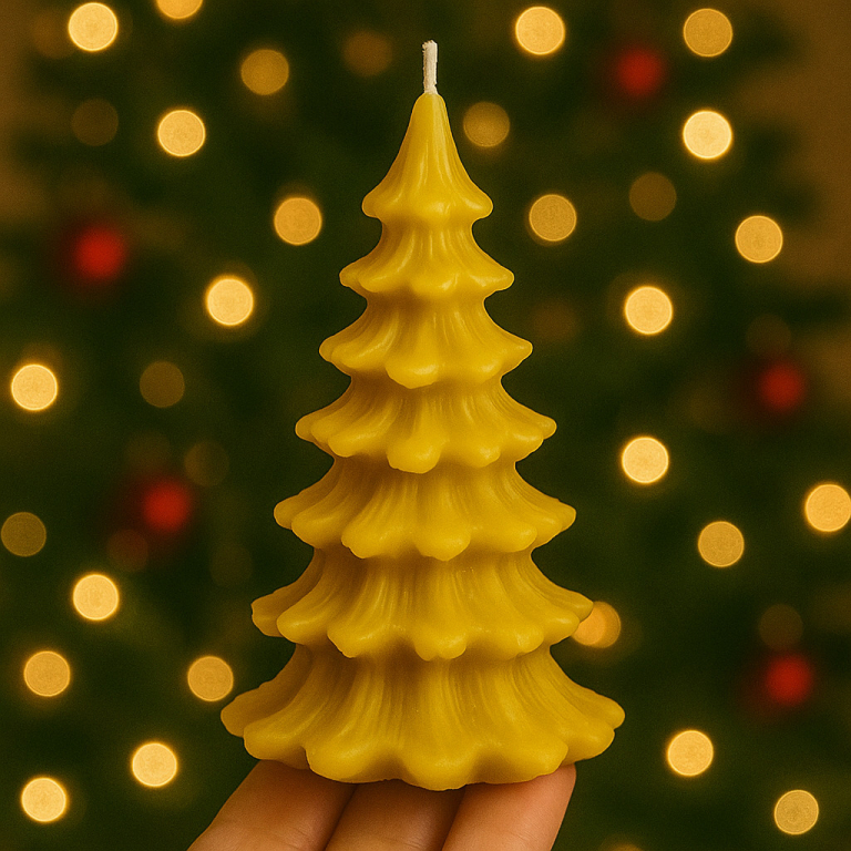 Świeca z wosku pszczelego CHRISTMAS TREE