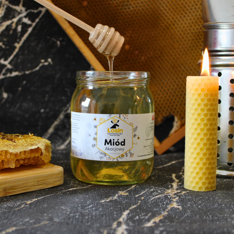 Miód akacjowy 680 g - 2025 ostatnia sztuka