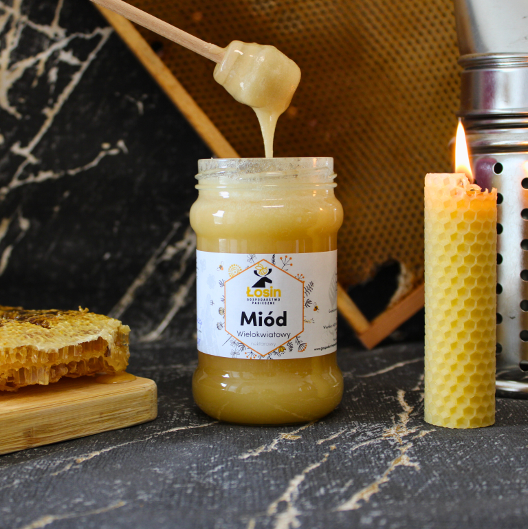 Miód wielokwiatowy wiosenny (mniszek) 400 g - 2025 OSTATNIE SZTUKI