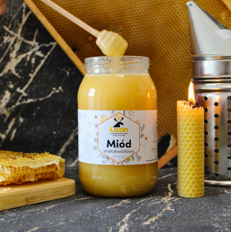Miód wielokwiatowy wiosenny (mniszek) 1200 g - 2025 OSTATNIE SZTUKI