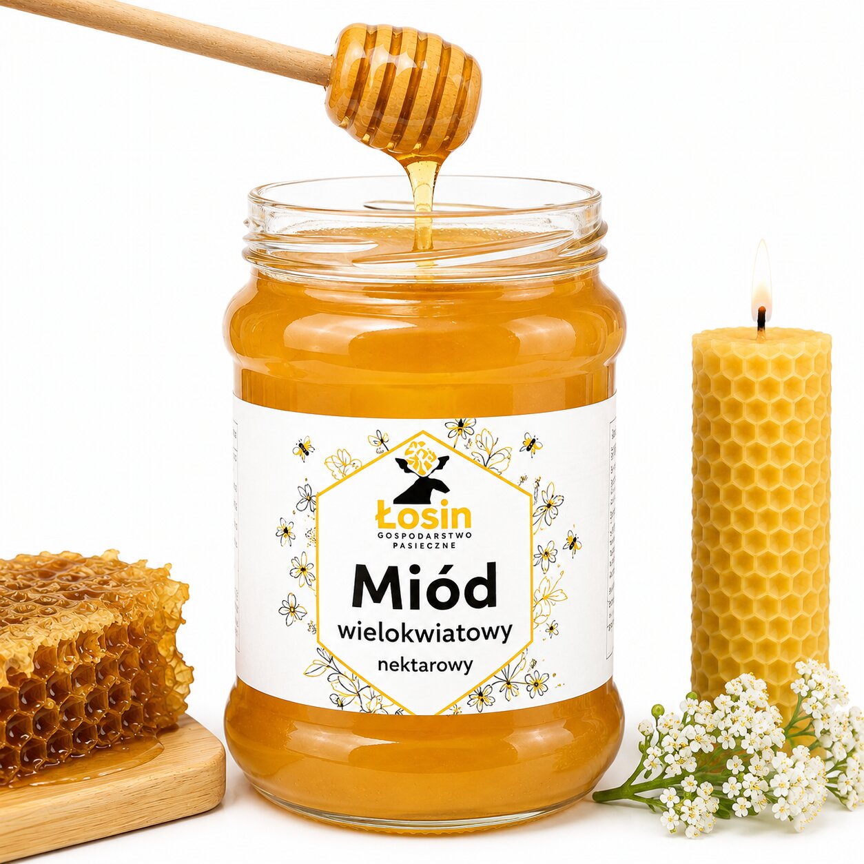 Miód wielokwiatowy letni (klon i akacja) 400 g - 2026 - obrazek 3