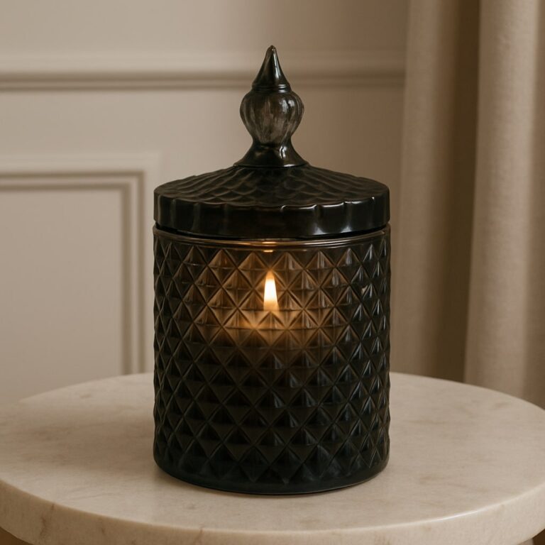 Świeca z wosku pszczelego 90g CZARNY DYMNY