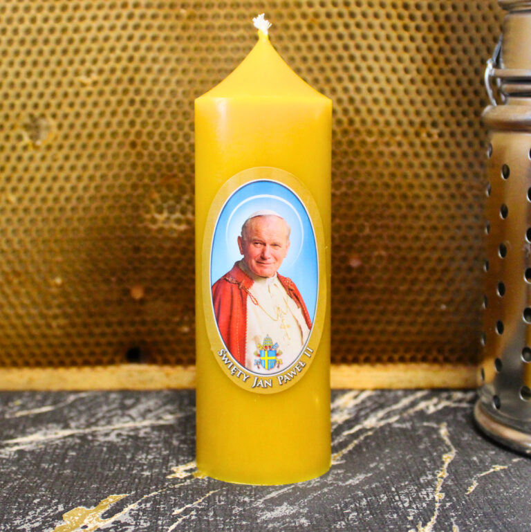 Świeca z wosku pszczelego 16/5cm