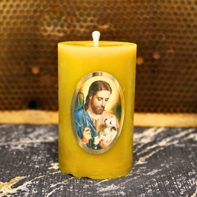 Świeca z wosku pszczelego 8/5cm