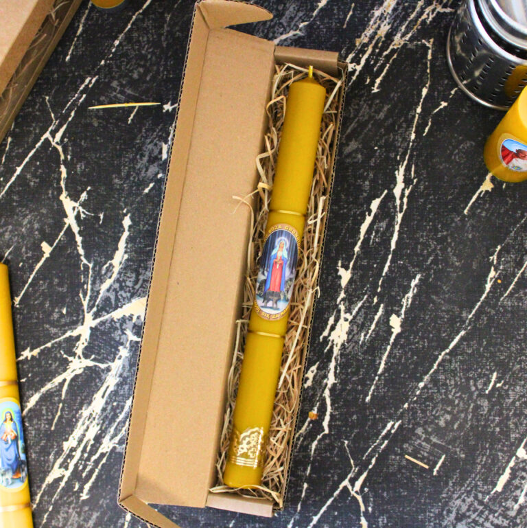 Świeca z wosku pszczelego GROMNICA 33x3cm w pudełku