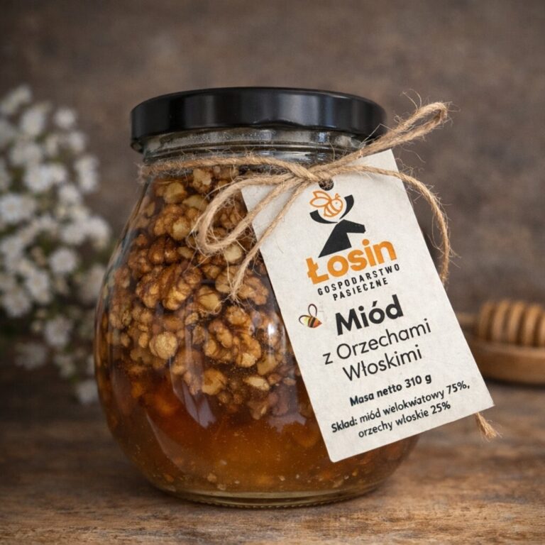Miód z orzechami włoskimi 310g