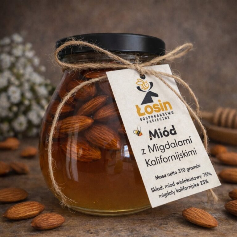 Miód z Migdałami Kalifornijskimi 310g
