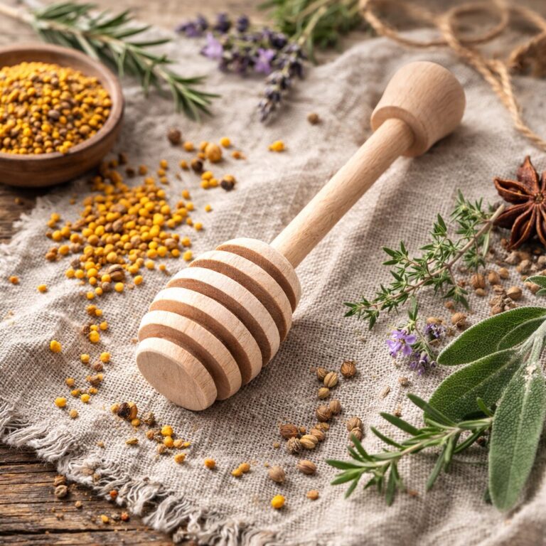 Nabierak do miodu drewniany 8cm