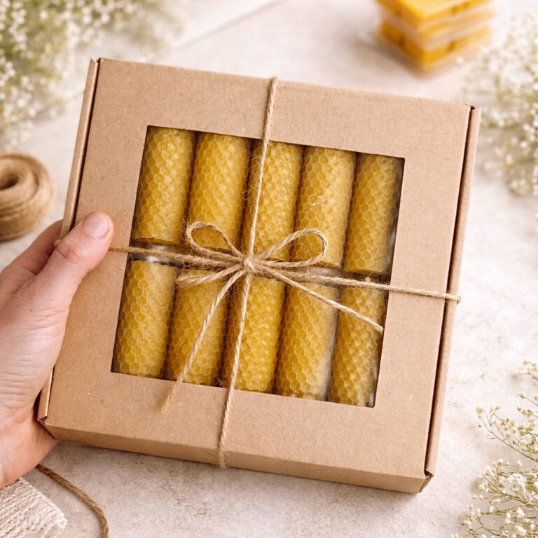 Świeca z wosku pszczelego 14szt.