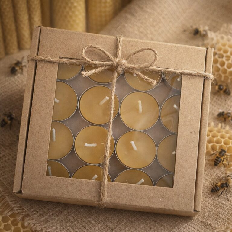 Podgrzewacze z wosku pszczelego 16szt - do 3h palenia/szt.