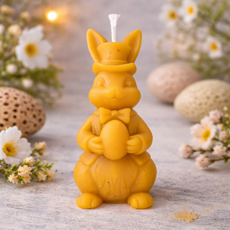 Świeca z wosku pszczelego Top Hat Bunny