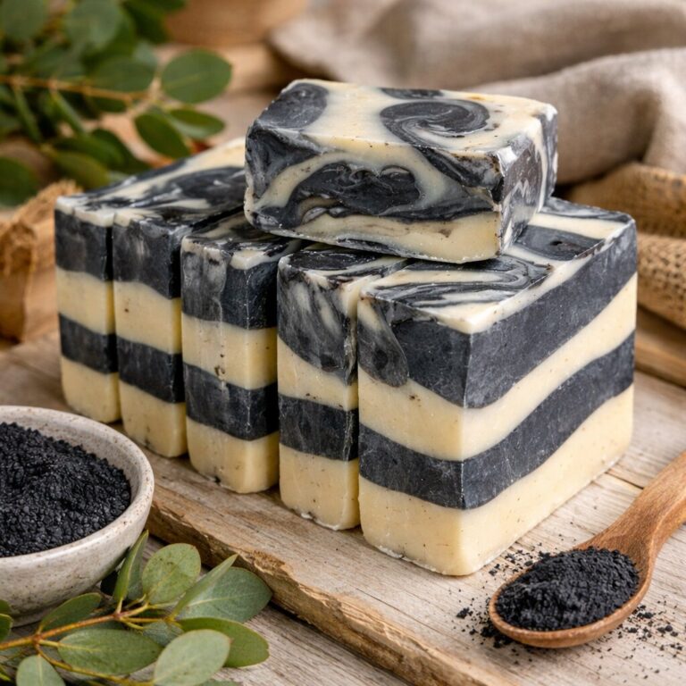 Mydło z miodem i węglem aktywnym 70g (+/- 5g)