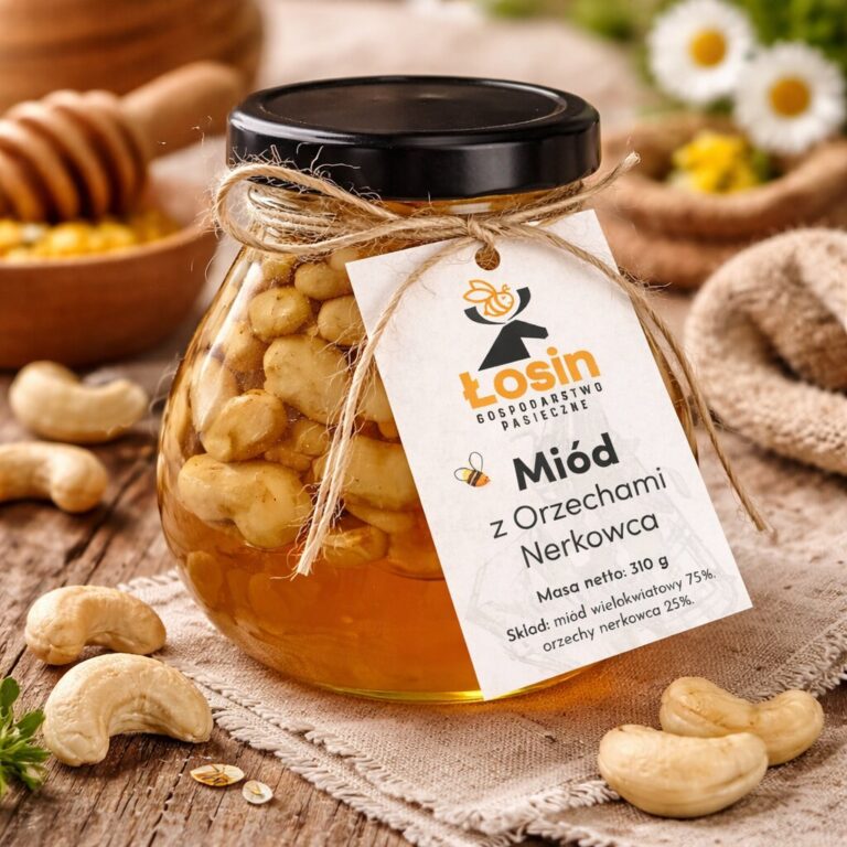 Miód z orzechami nerkowca 310g