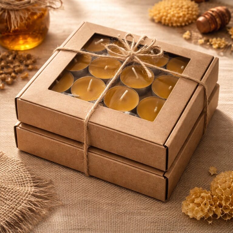 Podgrzewacze z wosku pszczelego 32szt - do 3h palenia/szt.