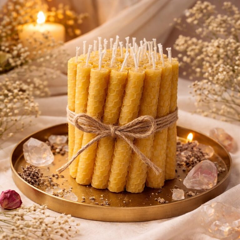 Świeca z wosku pszczelego INTENCYJNE 8cm - 25 szt.